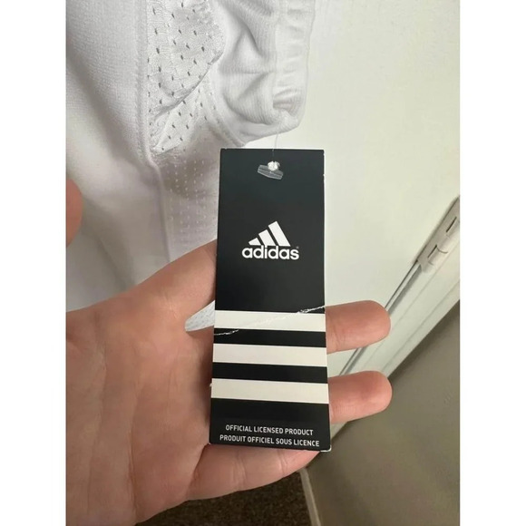 Adidas Football Climilite Jeresy Shirt Tech Fit Hyped J Size Large #0485 - Picture 4 of 6